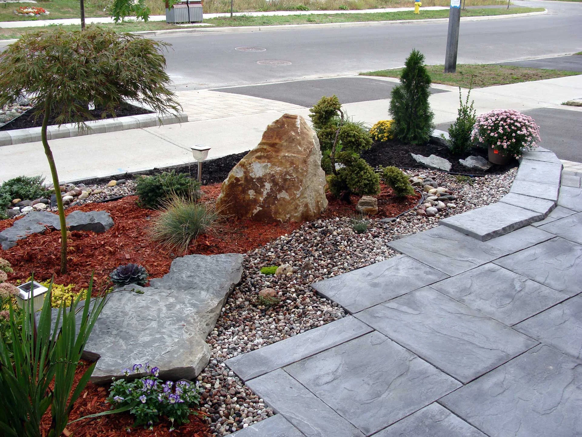 landscaping project front garden